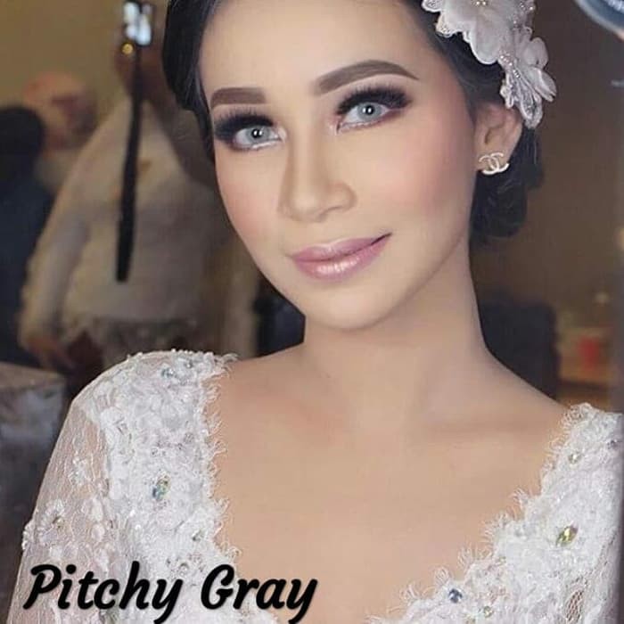 Softlens Pengantin MUA Sweety Pitchy Warna Gray Grey Brown Sky Blue Lime Green Soflens Soflen Soplen