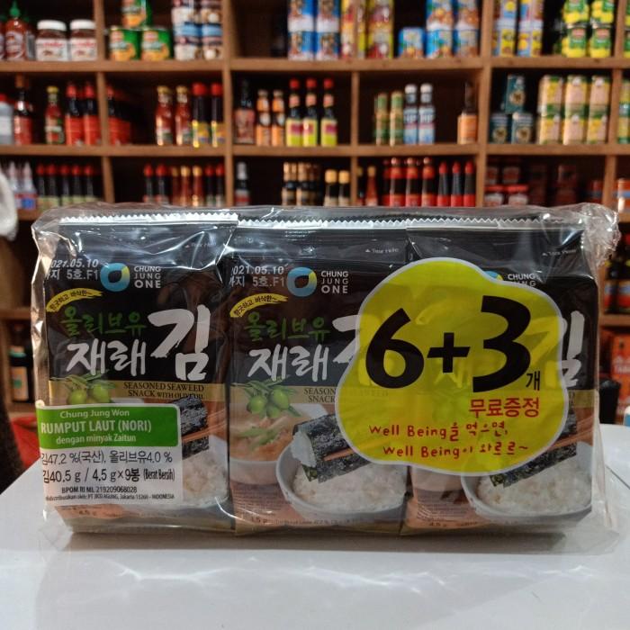 

Daesang/ Chung Jung One Rumput Laut Kering/ Roasted Seaweed 40.5Gr 6+3 081