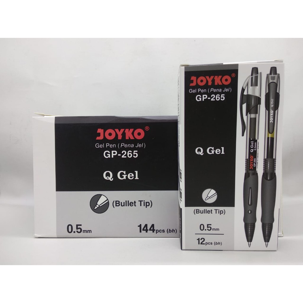 

Pulpen Gel Cetek/ Gel Pen/ Pena Cetek Q Gel Hitam 0.5 mm Joyko GP-265