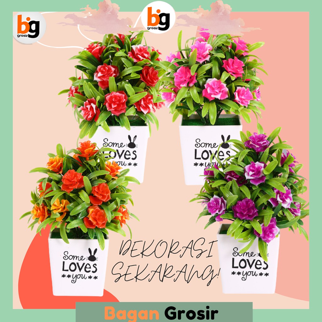 BG / COD / BUNGA PALSU IMITASI / BUNGA HIASAN RUANG TAMU / DEKORASI RUMAH / BUNGA HIAS / PBP12-6