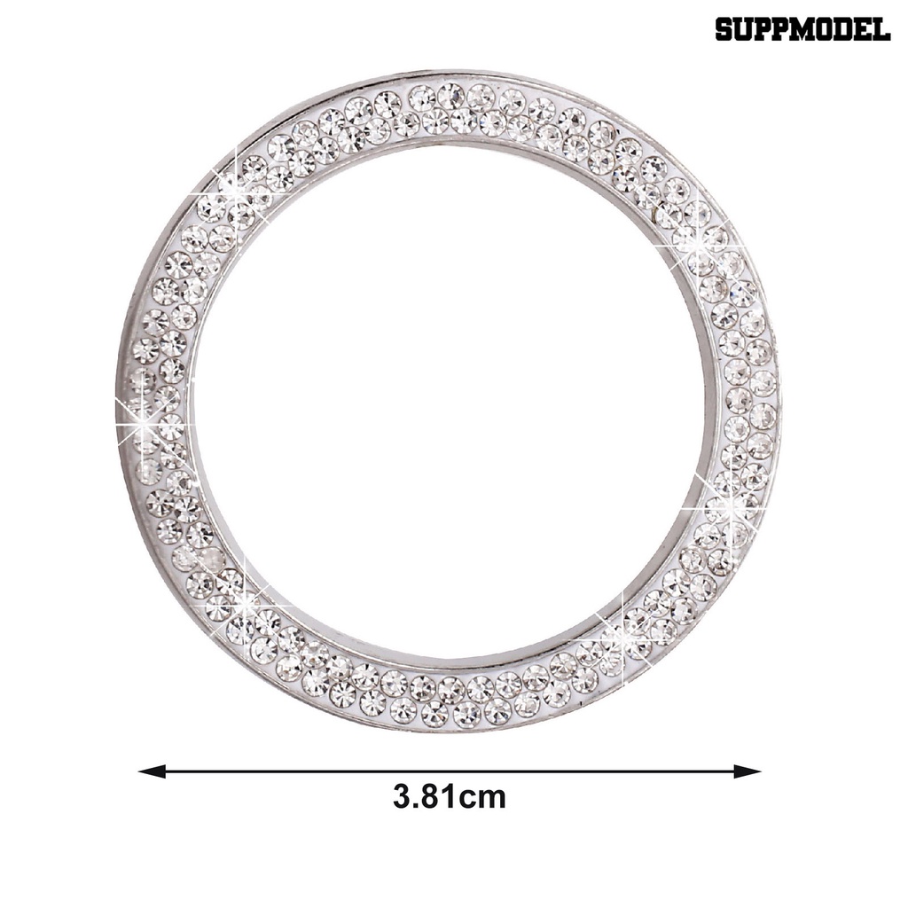 Suppmodel Ring Dekorasi Panel Starter Mobil Aksen Berlian Imitasi