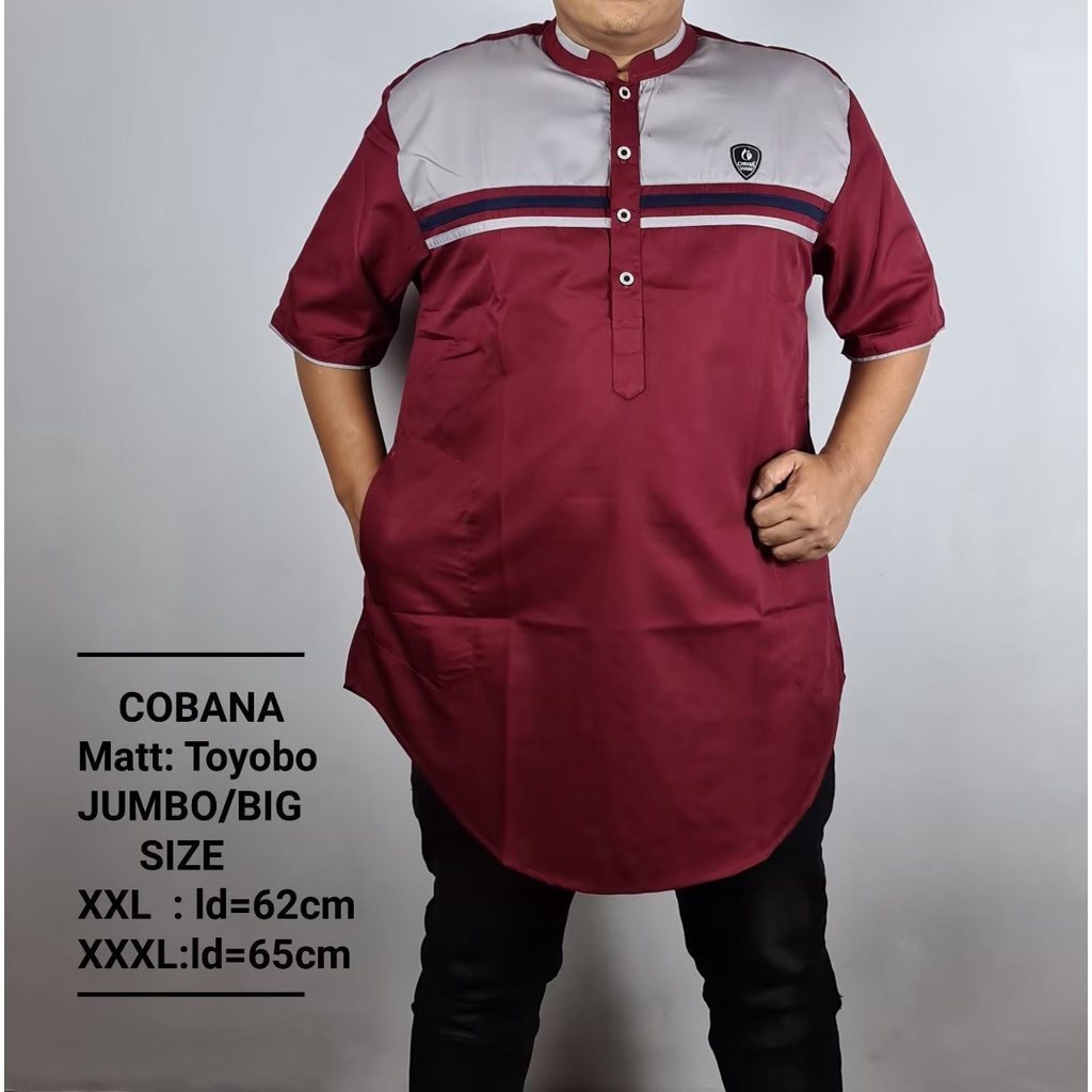 Koko COBANA Premium Big Size Jumbo XXL XXXL / Koko Qurta Premium Big Size Terlaris - baju bapak leng