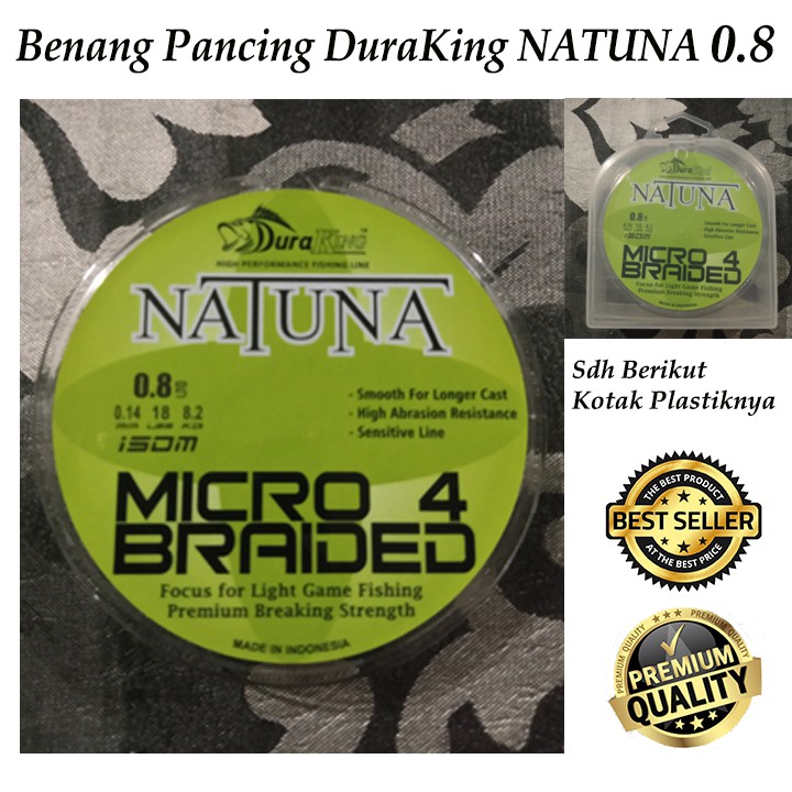 Benang / Senar Pancing Duraking Natuna PE 0.8