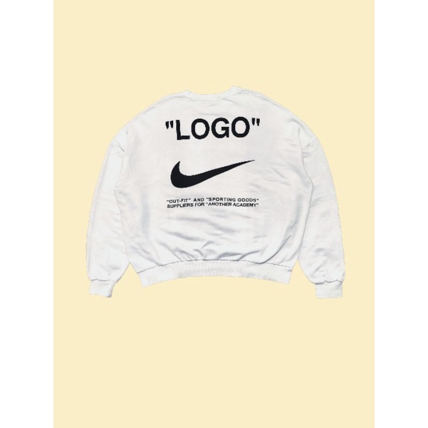 crewneck/hodie/jaket/hoodie/sweater off white x nike big swoosh