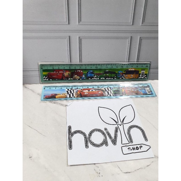 garisan 20cm/penggaris 20cm/mistar 20cm-CARS TAYO