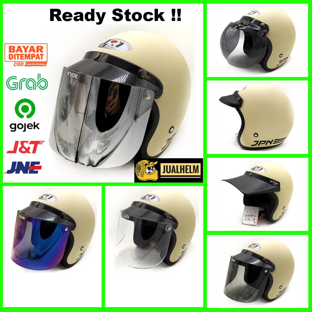 Helm Retro JPN ARC Cream / Krem Doff