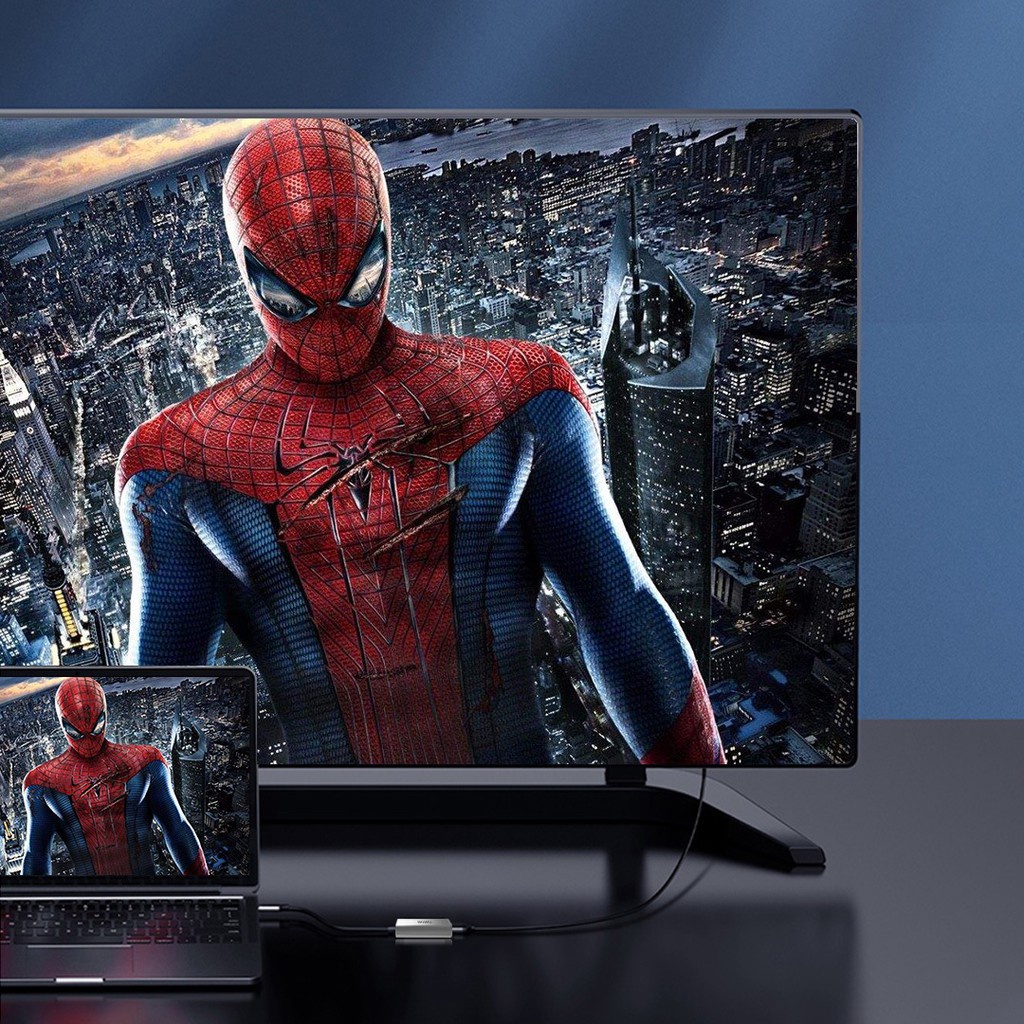 WIWU ALPHA HDMI - Hub Adapter USB-C to 4K HDMI Connector Cable - Kabel Adapter USB Type-C ke HDMI