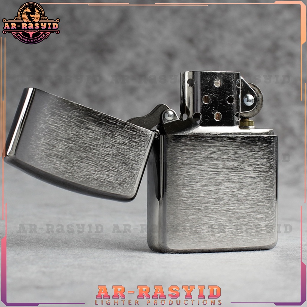 Korek Api Minyak Zippo Silver Chrome Brushed Sand 162