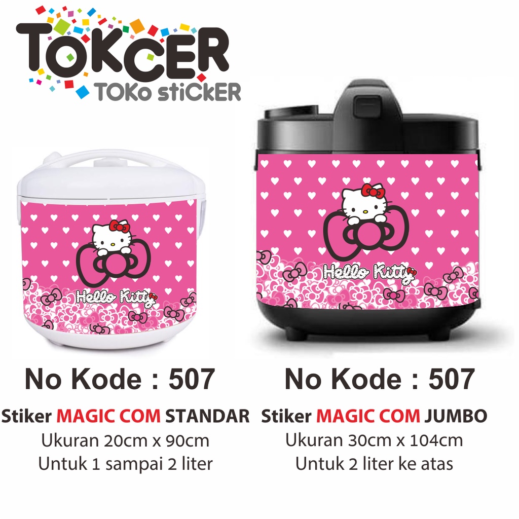 Stiker MAGIC COM / Rice Cooker Motif HELLO KITTY