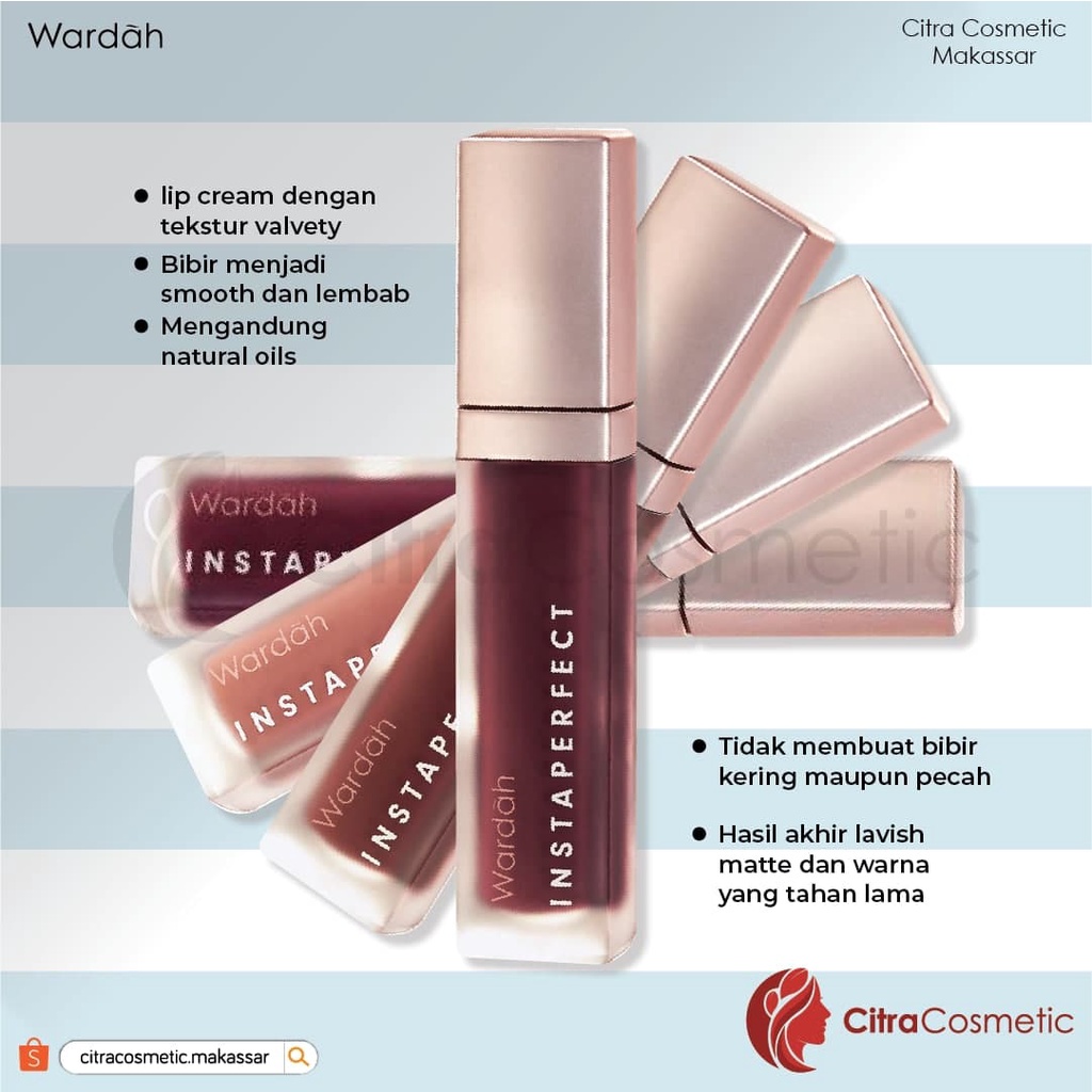 Wardah Instaperfect Mattesetter Lip Matte Paint Series