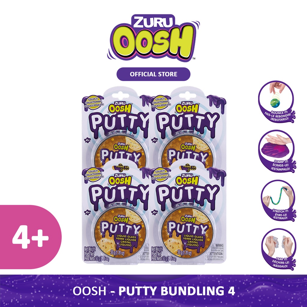 Zuru OOSH Putty - Mainan anak slime isi 4