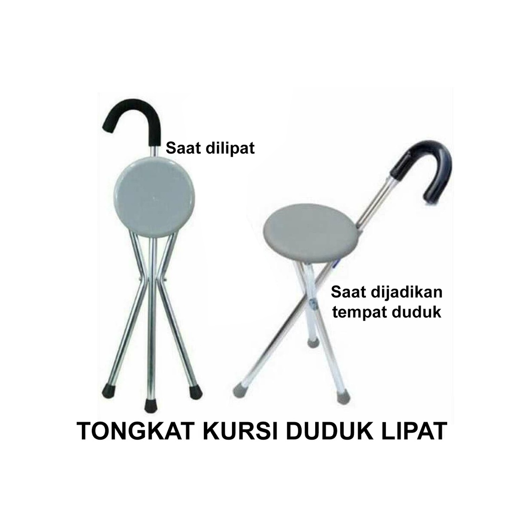 Original Tongkat duduk Tongkat Kursi Chair Sella / kursi alat bantu jalan / tongkat bantu jalan