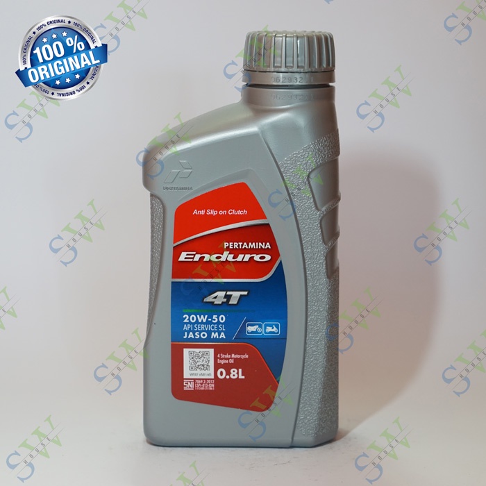 Oli Pertamina Enduro 4T SAE 20W-40 0,8L / Oli Motor Enduro 4T