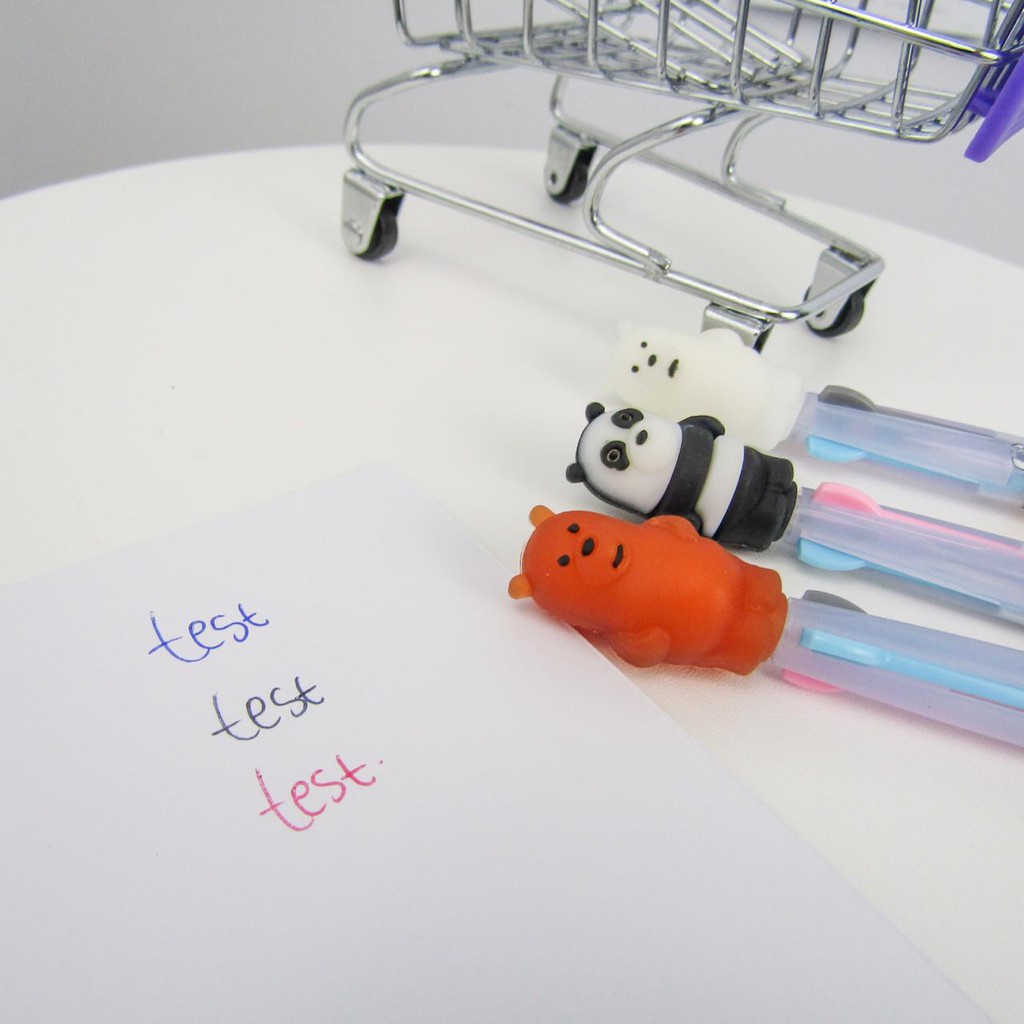 

pulpen 3 warna we bare bears pen 3 colors WBB lucu unik imut COD TERMURAH ALAT TULIS KANTOR