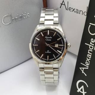  Jam  tangan  couple  alexander cristie original ac8560 silver 