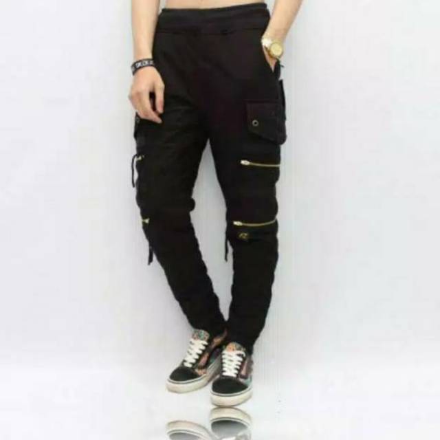 Celana Joger Pria Double Zipper Celana Jogger pants Celana Celana Joger Pria Double Zipper Celana Jogger pants Celana