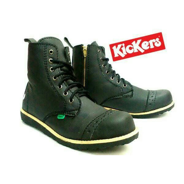 sepatu kickers pajero zipper black