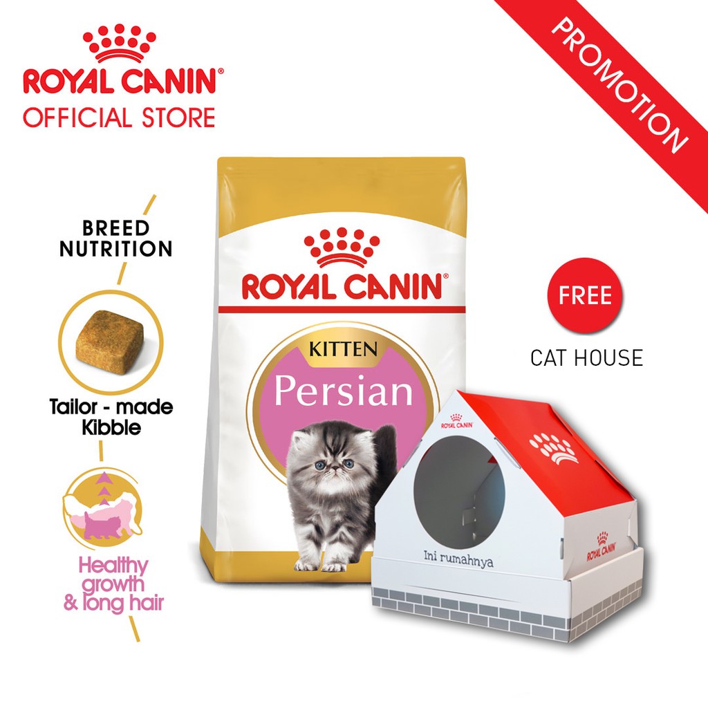 Royal Canin Kitten Persian Makanan Anak Kucing Persia Dry 4kg Free