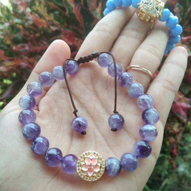 Gelang Xuping+Batu Alam Tali Serut