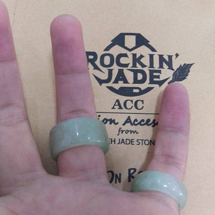 cincin Ring Giok Timun asli Aceh jadeit souvenir kado