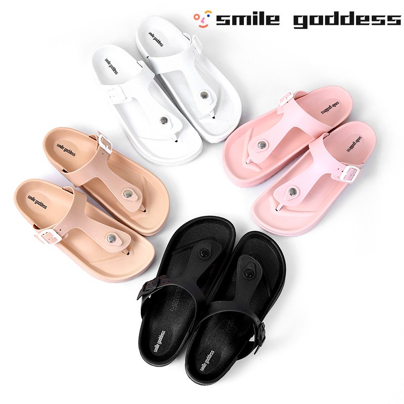 ♥DPS829♥ S30 Sandal Jepit Wanita Sendal Teplek Slip Flat Fashion