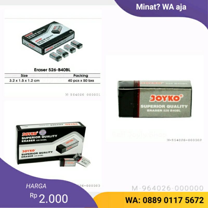 

penghapus pensil Minimal 5