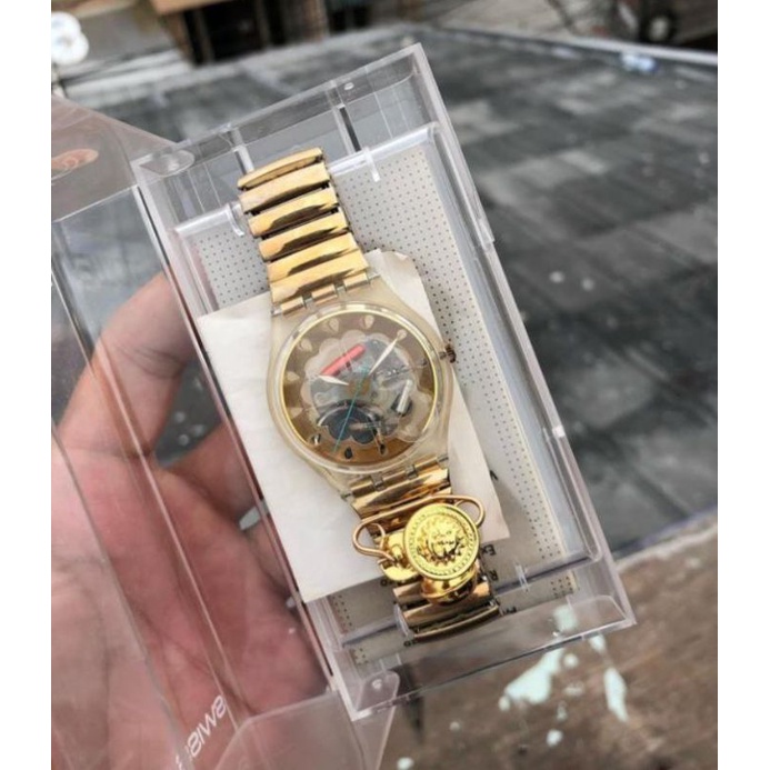 preloved jam swatch gold original like new hanya dipakai 1x