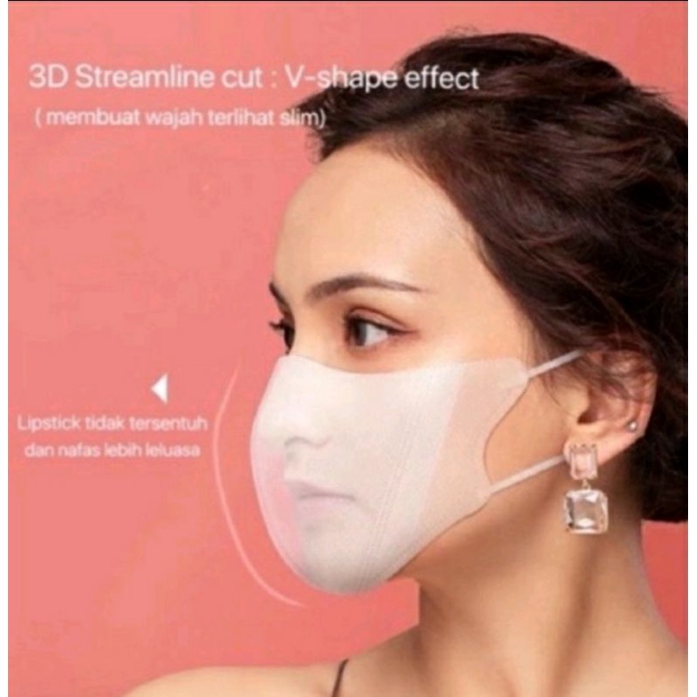 Masker 3D Duckbill Japan Quality 3 layer BFE&gt;98% (isi 5 pcs) / Masker Disposable