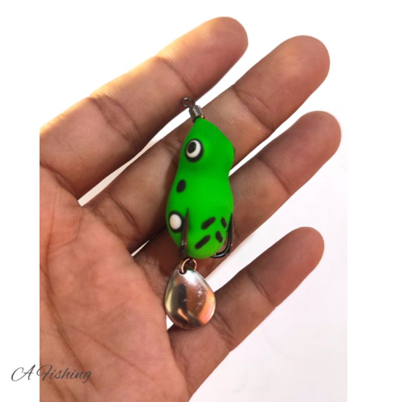 SOFT FROG 3CM BINTANG LURE | UMPAN CASTING IKAN GABUS | SNAKEHEAD