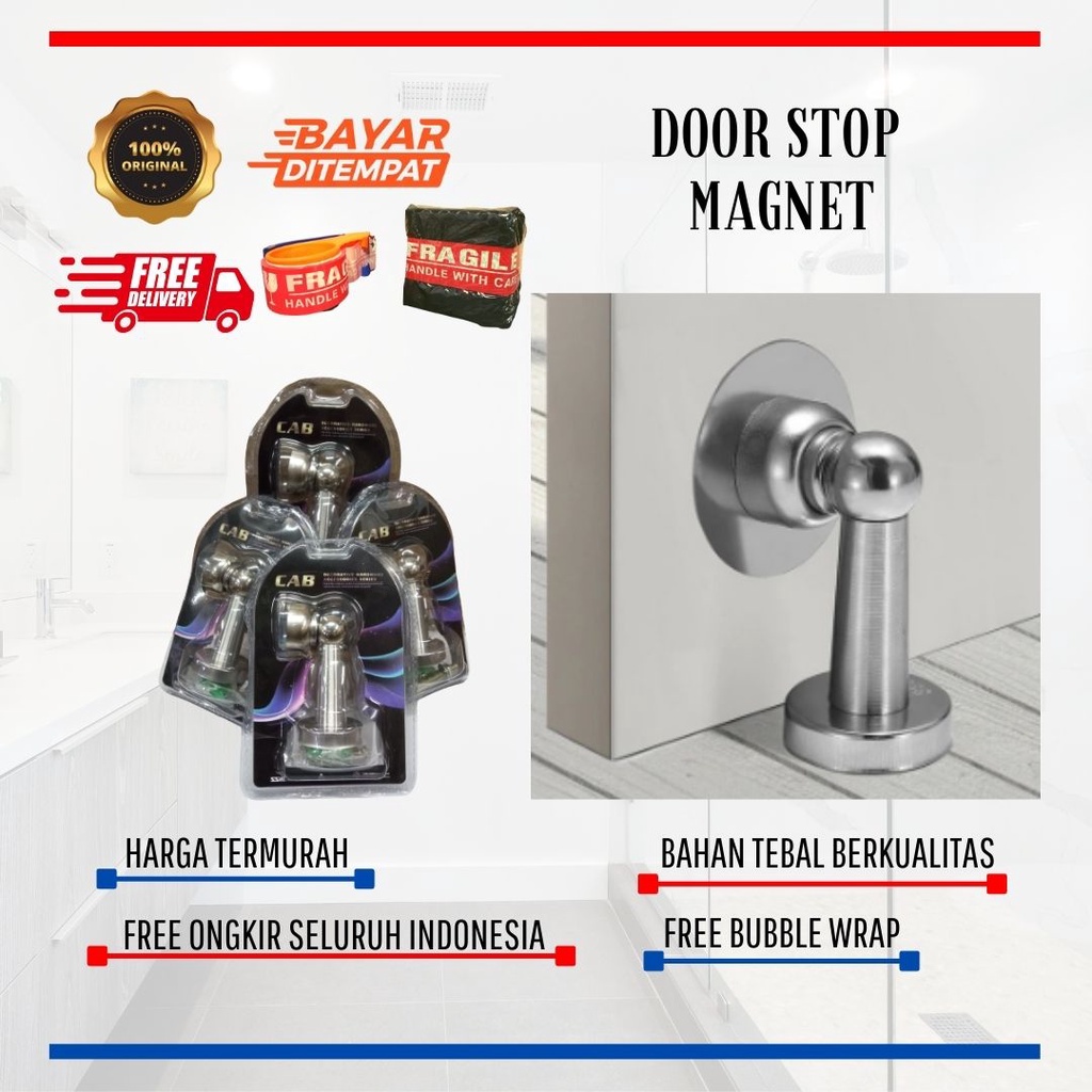 Door Stopper / Penahan Pintu Rumah / Door Stopper / Magnet Stainless
