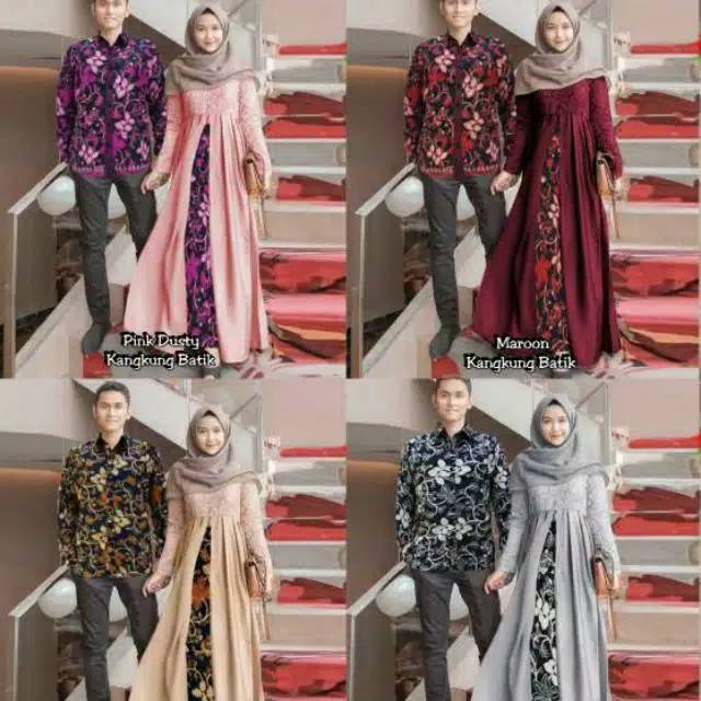 Couple Batik Kebaya Brukat CP SARWENDAH Jumbo XL