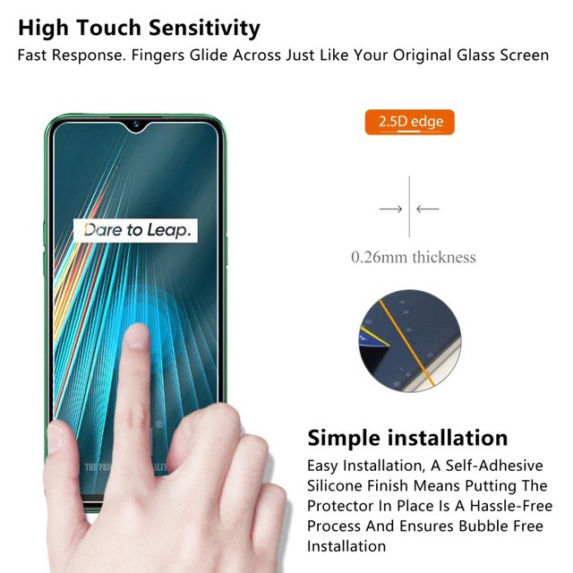 PROMO Tempered Glass Layar Clear Free Tempered Glass Camera Lens REALME 5i