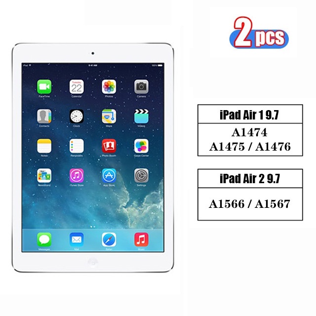 (2 Pak) Pelindung Layar Tempered Glass Untuk Apple iPad Air 1 2 3 4 9.7 10.5 10.9 2th 3th Generation