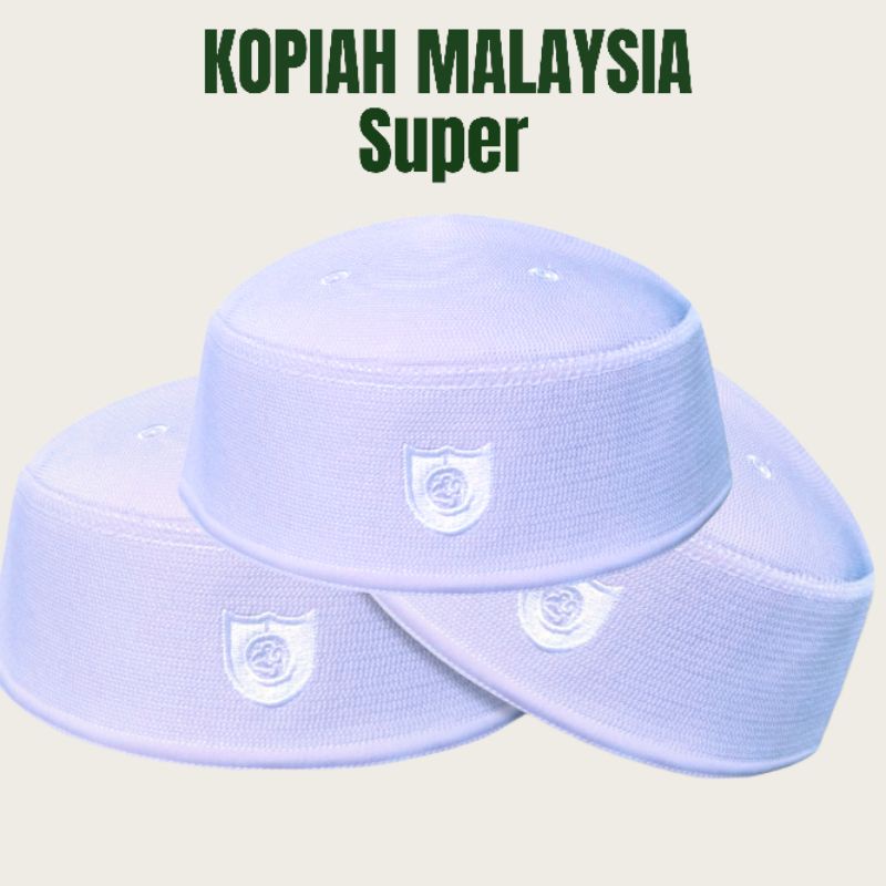 PECI Haji Alay Songkok Putih Abdul Kareem Peci Kopyah Haji Alay Kopyah Malaysia premium Peci Malaysi