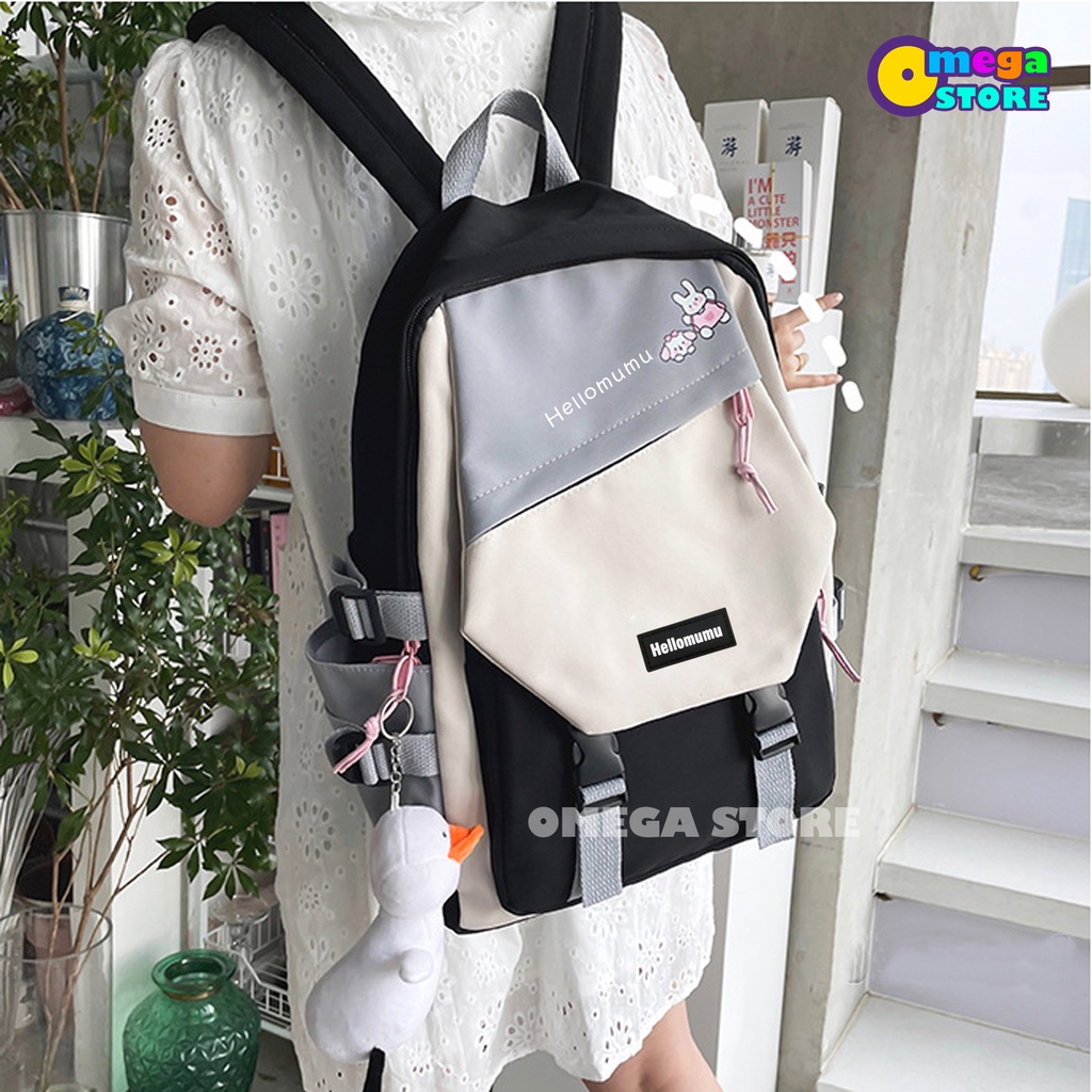 [O&amp;S] Tas Perempuan Korea Style Tas Wanita Tas Anak Sekolah Backpack Ransel Tas Punggung Wanita-OS182