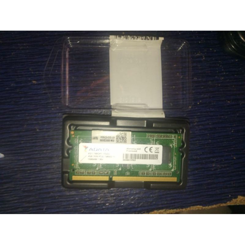 Ram laptop 4gb ddr3L bekas merk Adata normal