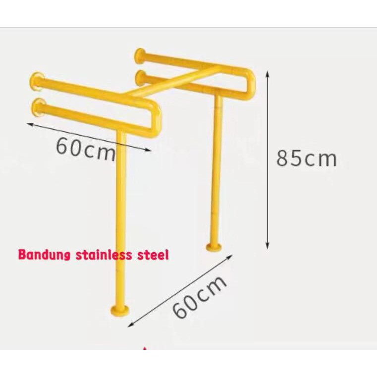 Handle U pegangan diri Wastafel grip bar toilet kamar mandi