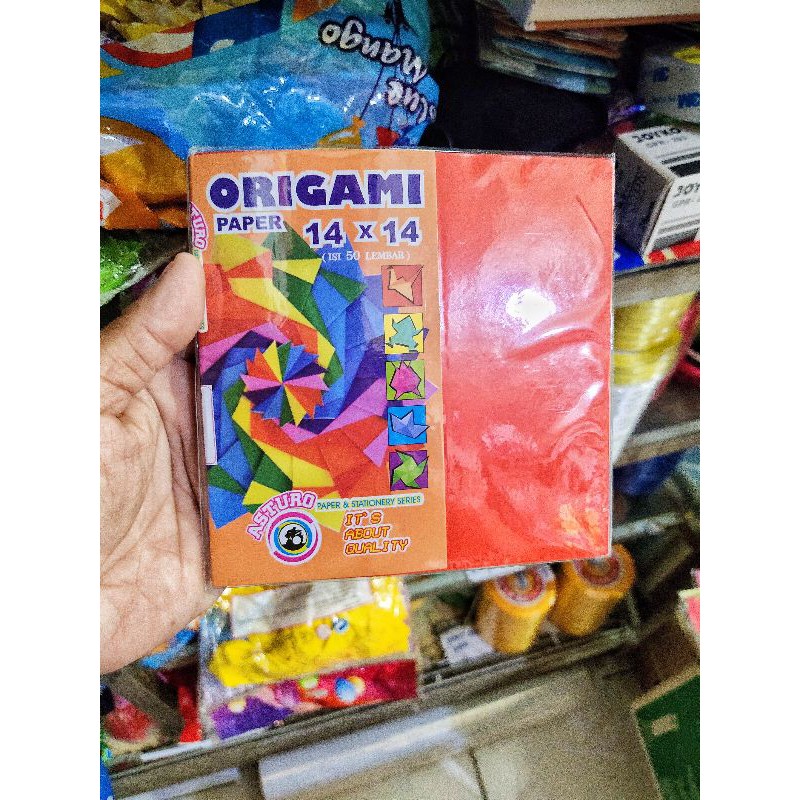 

Kertas Origami Asturo 14cm x 14cm (isi 50pcs)