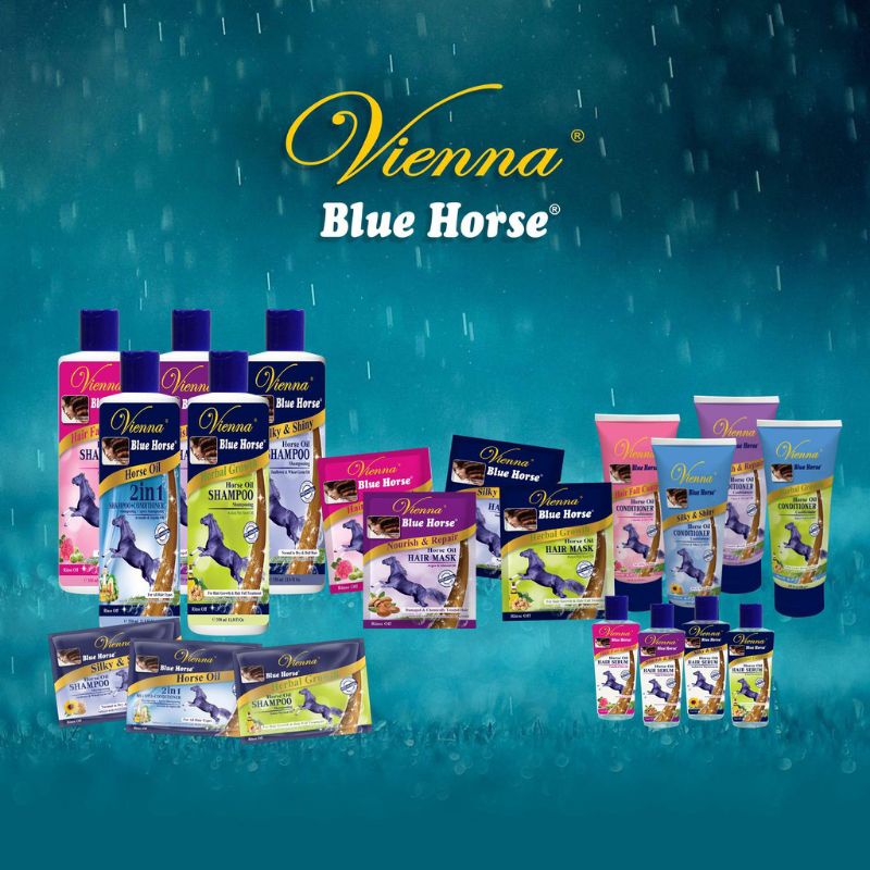 VIENNA BLUE HORSE SHAMPOO HAIR FALL CONTROL