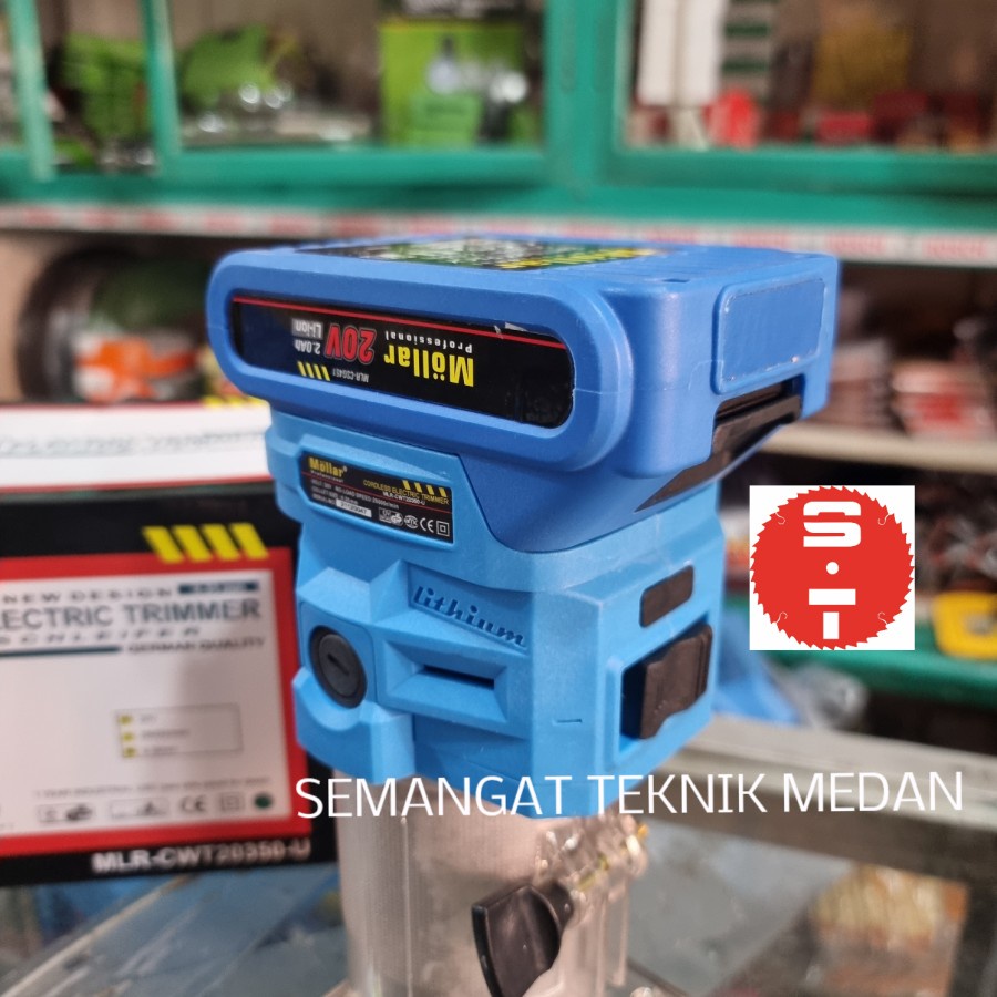 CWT20350-U CORDLESS MESIN ROUTER PROFIL WOOD TRIMMER KAYU 2AH MOLLAR