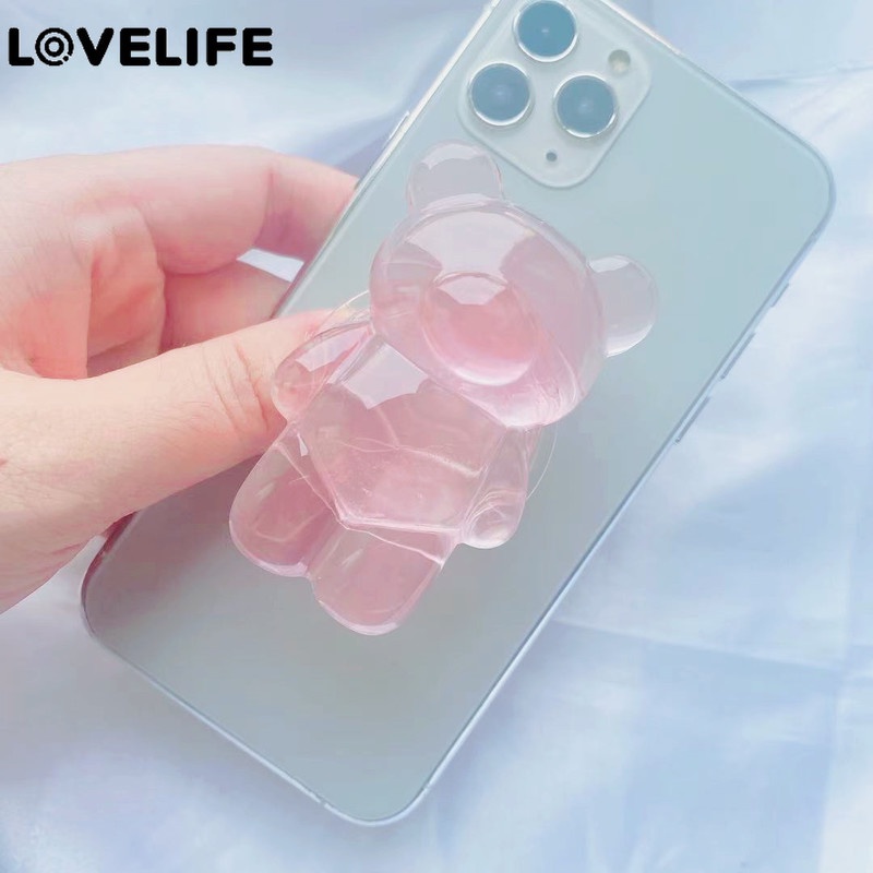 Popsocket Hp Universal Bentuk Beruang 3D Untuk iPhone / Android