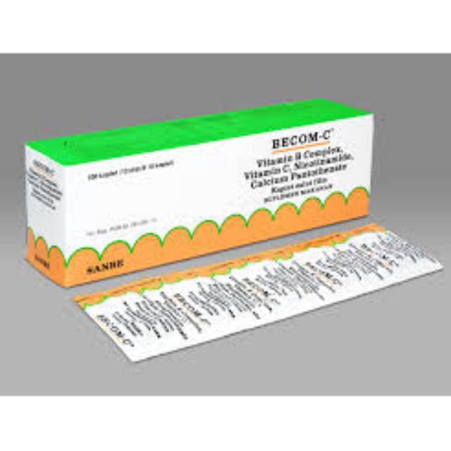 BECOM-C Vitamin B komplex Strip isi 10 kaplet