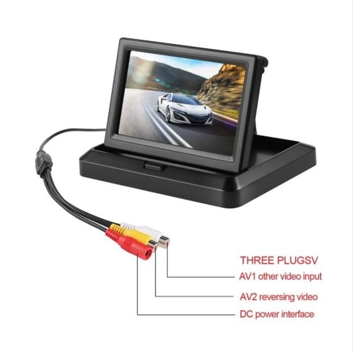 Car Monitor Lipat 5 inch TFT LCD Color Rearview Monitor for DVD,Camera