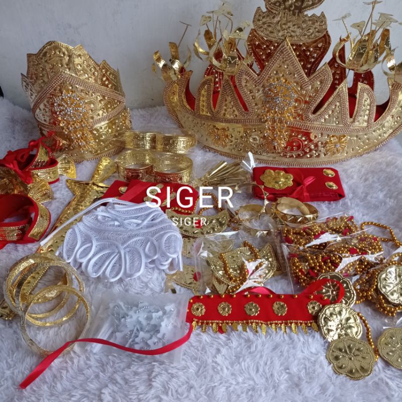 SET PENGANTIN SIGER LAMPUNG BULAN SABIT + ACCESSORIES LENGKAP || aksesoris lampung