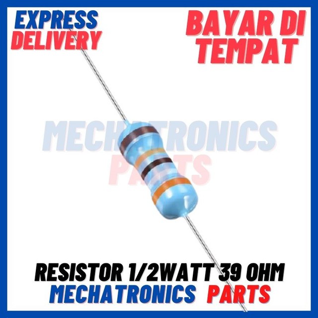 RESISTOR 1/2WATT 39 OHM