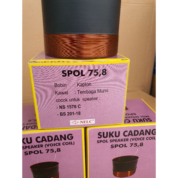 SPOL SPEAKER SPUL SPIKER VOIC COIL 75,8MM NELC