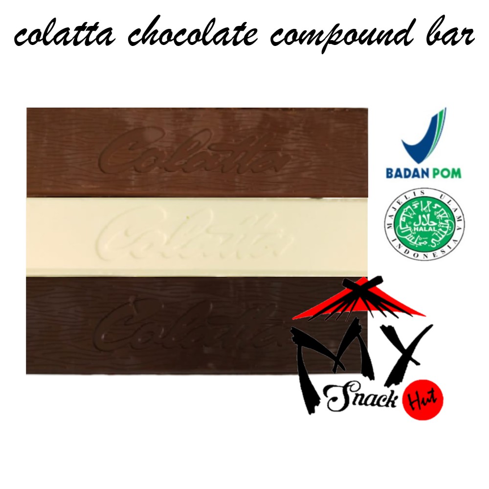 COLATTA BATANG - COKLAT COLATA BLOK COKELAT COMPOUND KOMPON MASAK DCC MCC WCC DARK WHITE MILK HALAL