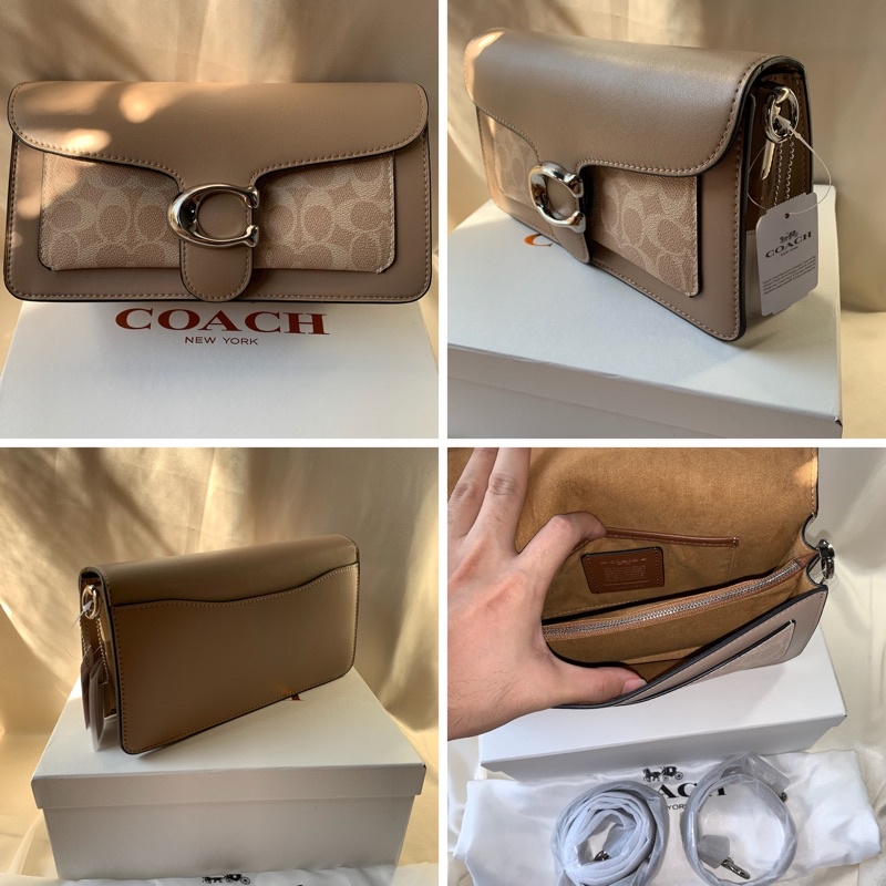 COACH TABBY SHOULDER BAG 26 IN SIGNATURE CANVAS - TAUPE (91215)