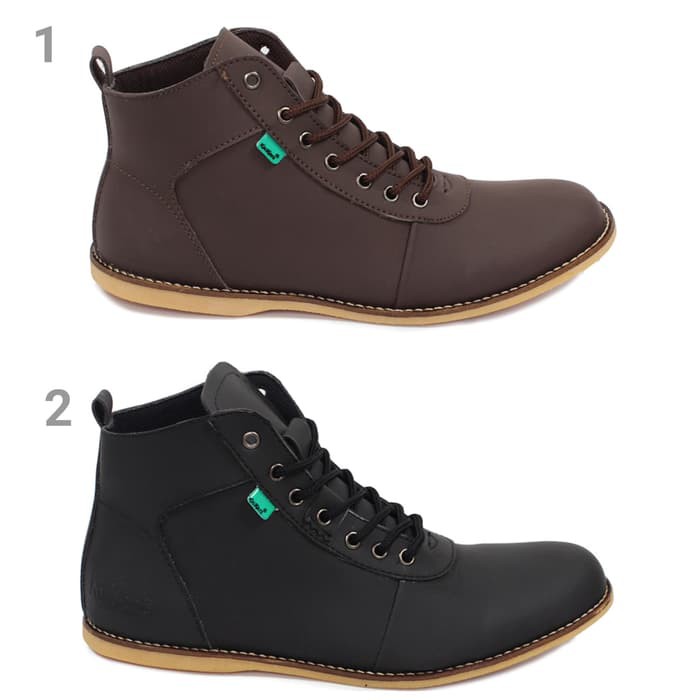 Terlaris Xper Merek Fashion Kulit Chelsea Boots Pria Musim Dingin Musim Gugur R QA436   Brodo