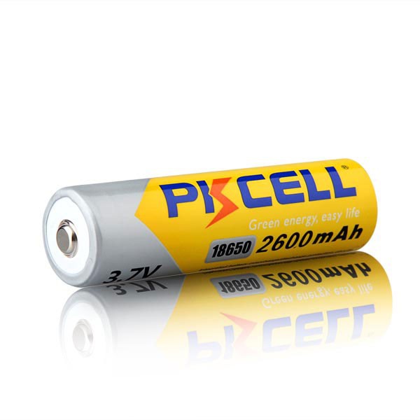 Rechargeable Battery PKCELL 18650 2600mah 3.7V Baterai Real Capacity